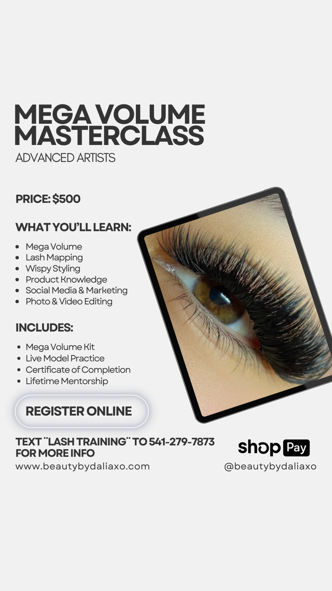 Mega Volume Lash Masterclass