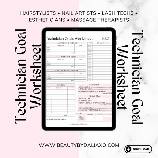 Technician Goal Worksheet