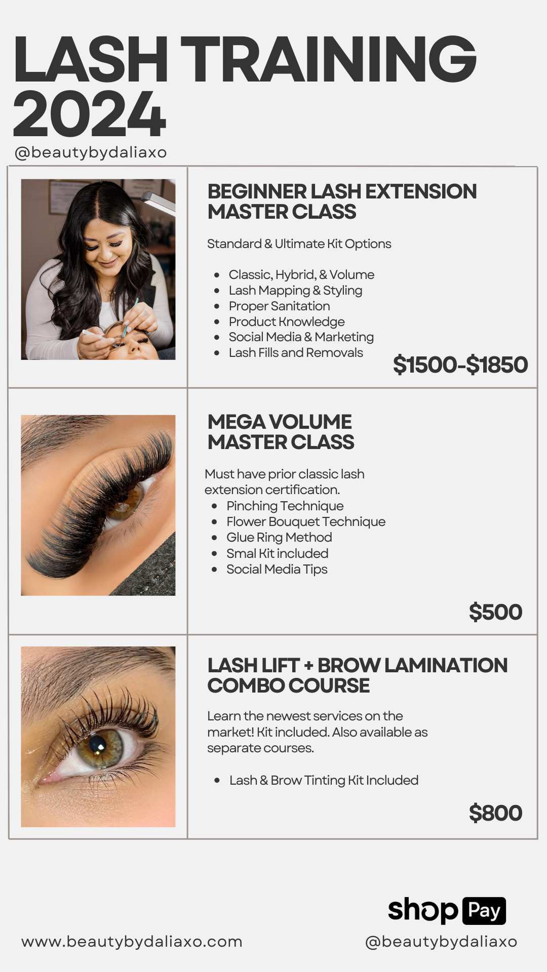 Beginner Lash Extension Masterclass